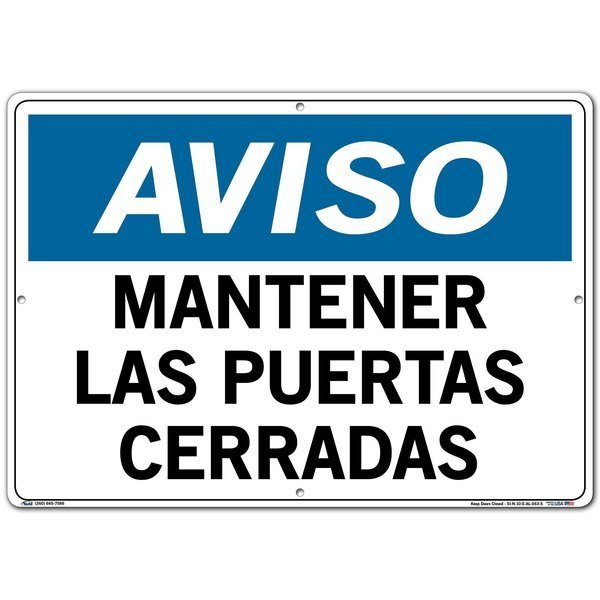 Aluminum Sign, 14-1/2