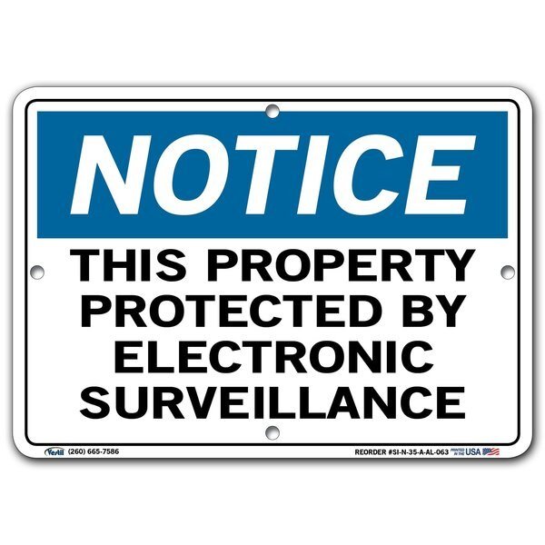 Aluminum Sign, 7-1/2