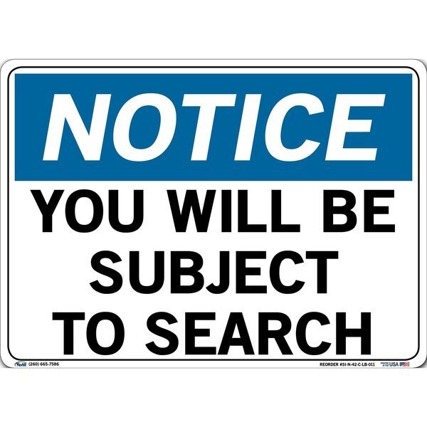 Vinyl Label Sign, 10-1/2