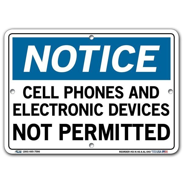 Aluminum Sign, 7-1/2