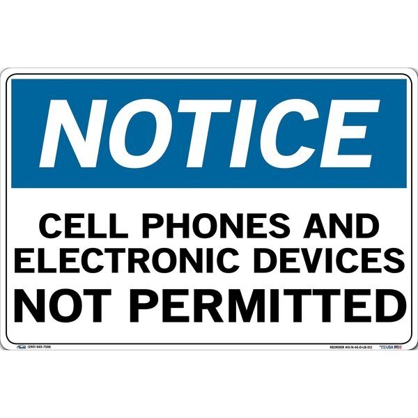 Vinyl Label Sign, 12-1/2