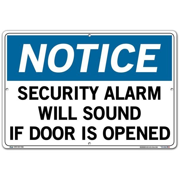 Aluminum Sign, 12-1/2