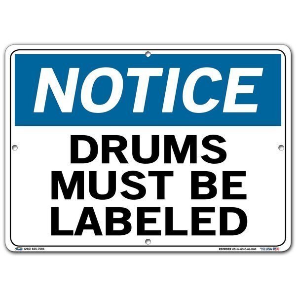 Aluminum Sign, 10-1/2