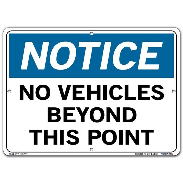Aluminum Composite Sign, 10-1/2