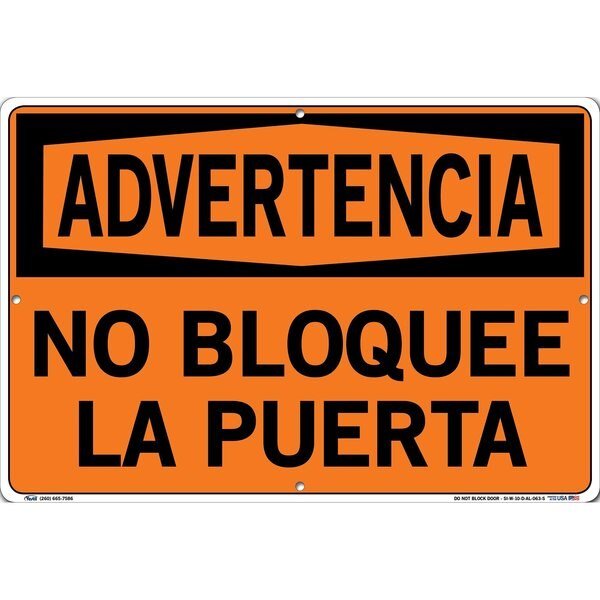 Aluminum Sign, 12-1/2