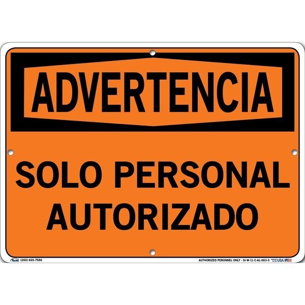 Aluminum Sign, 10-1/2