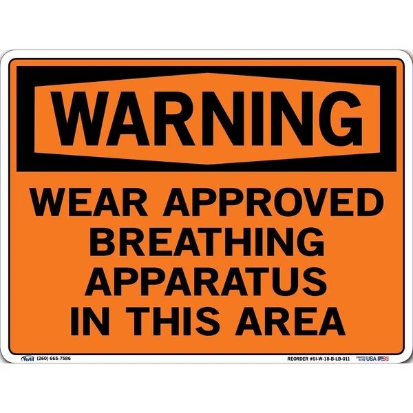 Sign-Warning-18 12.5X9.5 Label/Decal.011, VESTIL, Mfr# SI-W-18-B-LB-011