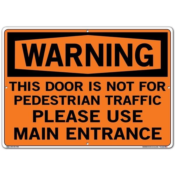 Aluminum Sign, 14-1/2