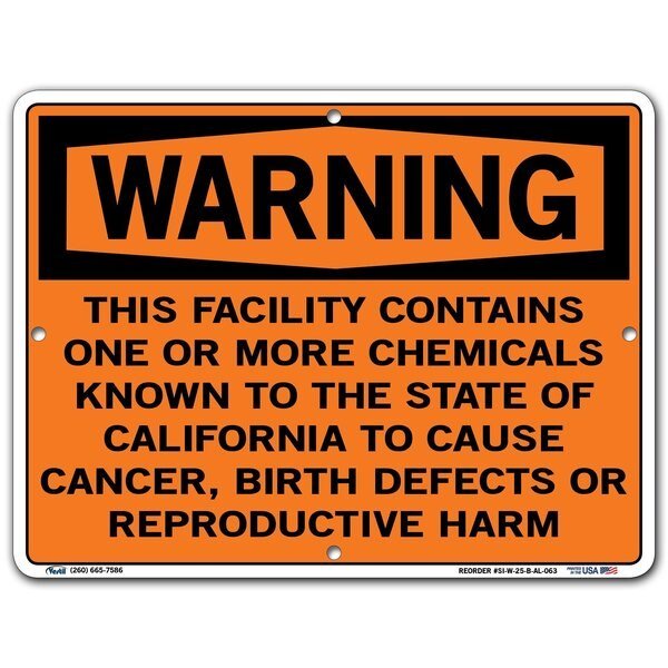 Aluminum Sign, 9-1/2