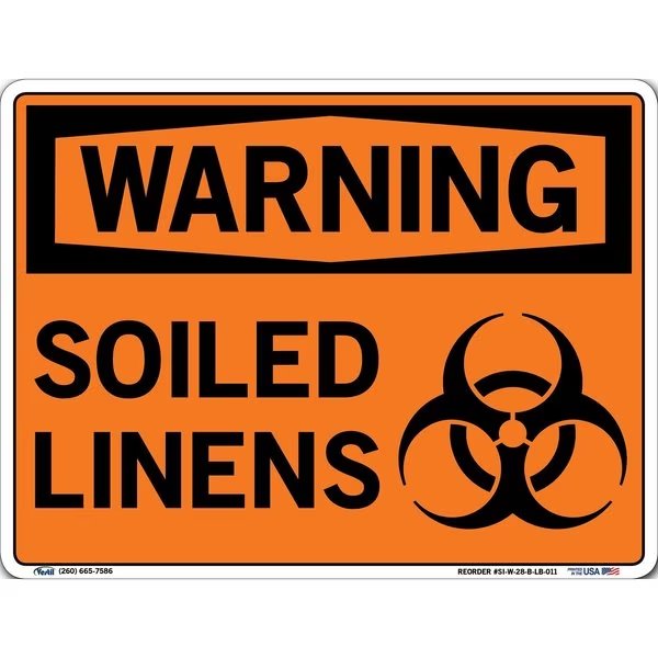 Vinyl Label Sign, 9-1/2