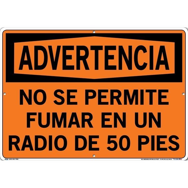 Sign-Warning-39, 20.5x14.5, Aluminum, .040, VESTIL, Mfr# SI-W-39-E-AL-040-S