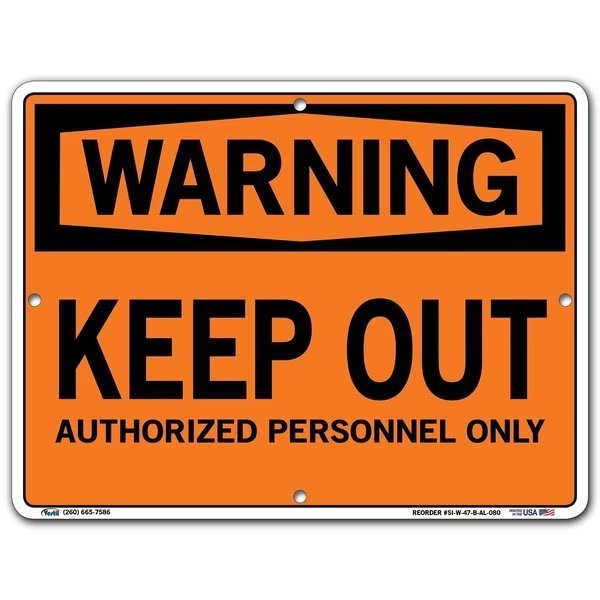 Aluminum Sign, 9-1/2
