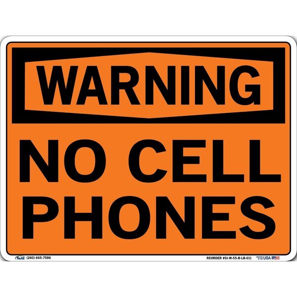 Vinyl Label Sign, 9-1/2