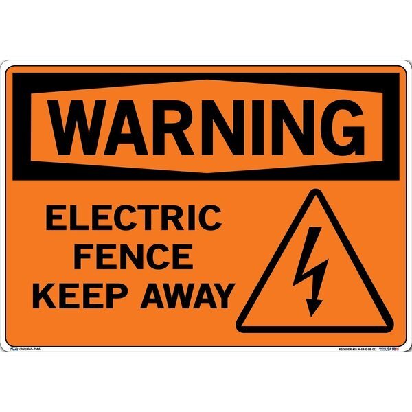 Vinyl Label Sign, 14-1/2