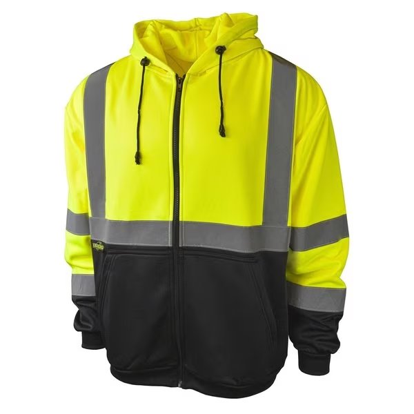 Radians SJ01B-3 Class 3 Color Blocked Hooded Sweatshirt, RADIANS, Mfr# SJ01B-3ZGS-2X