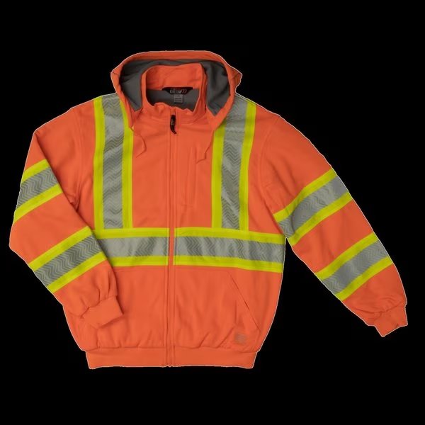 Thermal Lined Safety Hoodie, SJ161-FLOR-, TOUGH DUCK, Mfr# SJ161