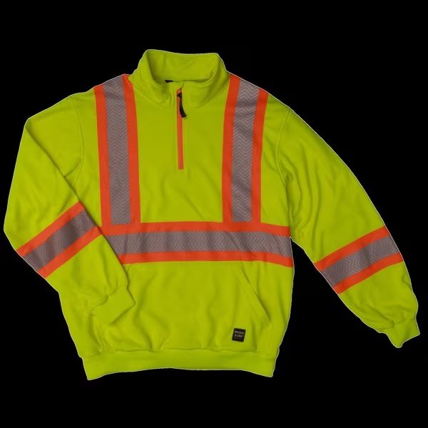 Safety Pullover 1/4 Zip, SJ192-FLGR-4XL, Tough Duck, Mfr#: SJ192