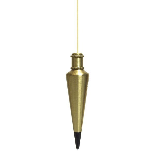 Professional Brass Engineer Plumb, 8 oz., Sands Level & Tool Co, Mfr#: SL43
