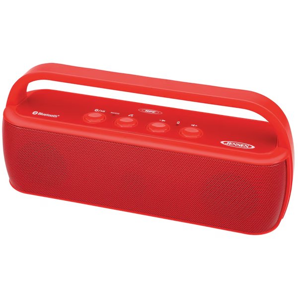 Bluetooth Wireless Stereo Speaker, Red, Jensen, Mfr#: SMPS-627-R