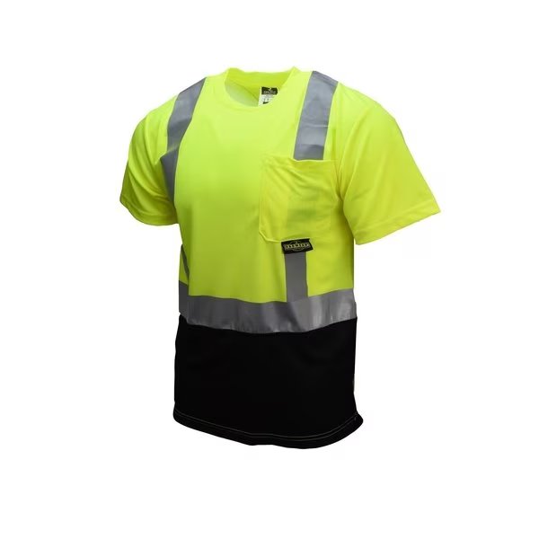 Radians ST11B Type R Class 2 Short Sleeve Black Bottom T-Shirt, RADIANS, Mfr# ST11B-2PGS-L