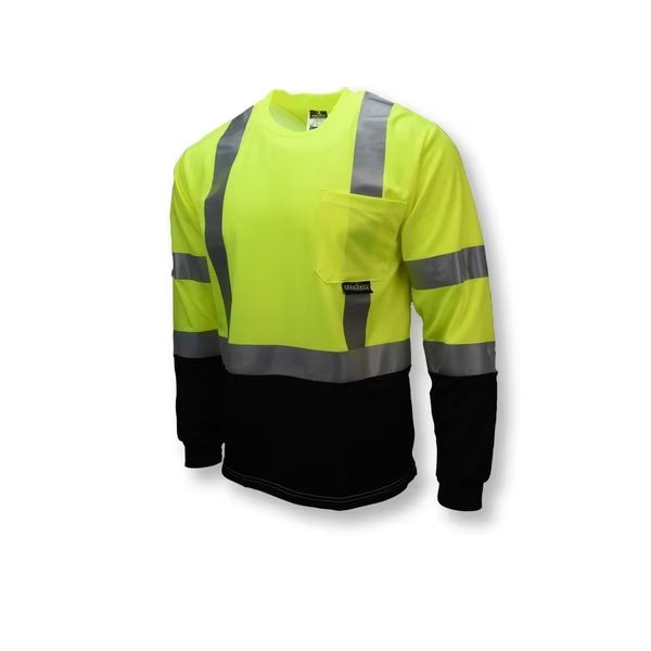 Radians ST21B Type R Class 3 Long Sleeve Black Bottom T-Shirt, Radians, Mfr#: ST21B-3PGS-3X
