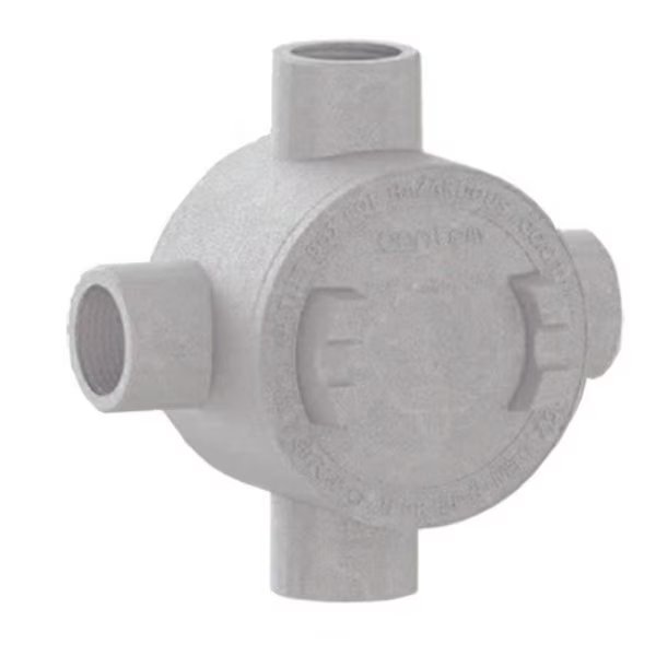 SX6 Series Round Junction Box, 5.63x5.63x3.35, Aluminum, NVENT HOFFMAN, Mfr# SX6GUAA050
