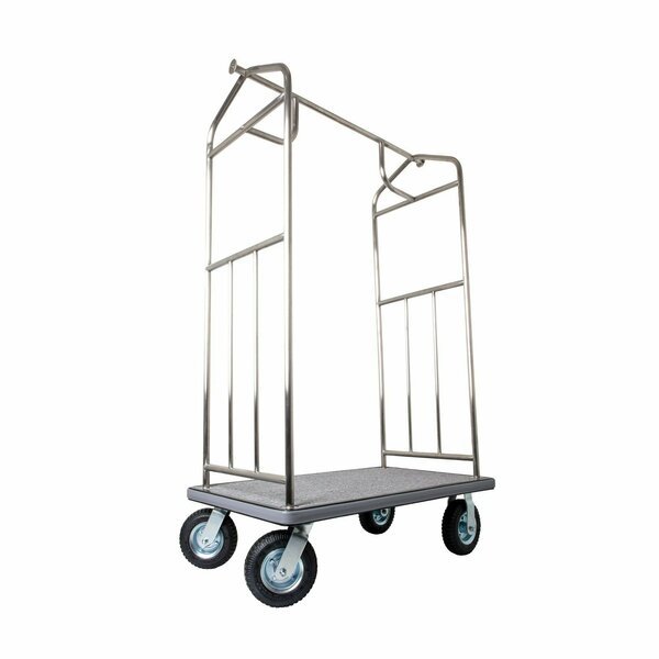 Bellmans Cart, SS, 42 x 24 x 71 In, Hospitality 1 Source, Mfr#: XDBCSS-8