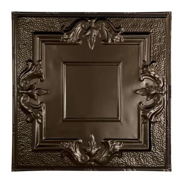Niagara Ceiling Tile, 24 in W x 24 in L, 15/16 in Grid Size, 5 PK, Great Lakes Tin, Mfr#: T5406
