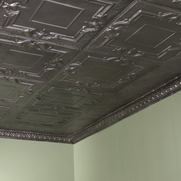 Niagara Ceiling Tile, 24 in W x 24 in L, 15/16 in Grid Size, 5 PK, Great Lakes Tin, Mfr#: T5407