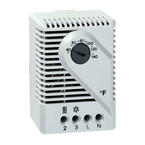 Thermostat Controller, 2.64x1.97x1.5, Lt. Gray, Nvent Hoffman, Mfr#: THERM16F