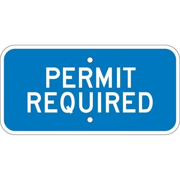 Permit Required Sign, NMC, Mfr# TMA2J