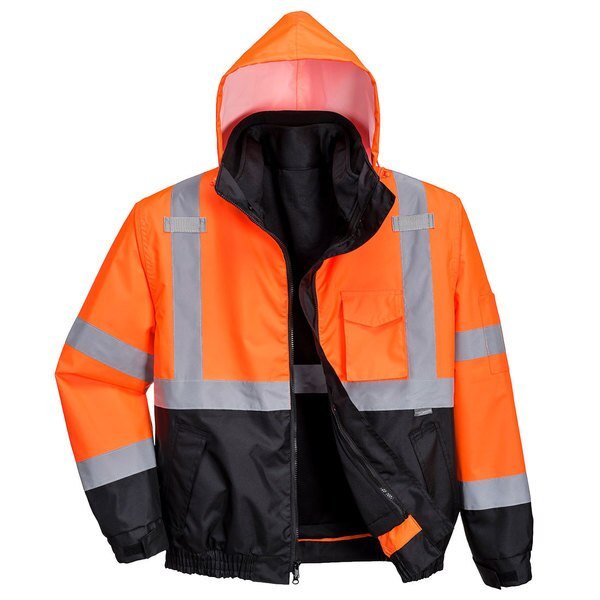 Hi-Vis 3in1 Premium Bomber Jkt, XL, PORTWEST, Mfr# US365
