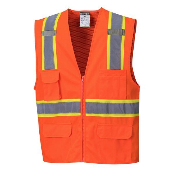 Jackson Hi-Vis Executive Vest, L, PORTWEST, Mfr# US372