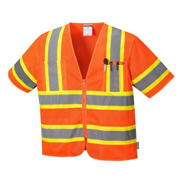 Augusta Sleeved Hi-Vis Vest, XL, PORTWEST, Mfr# US383