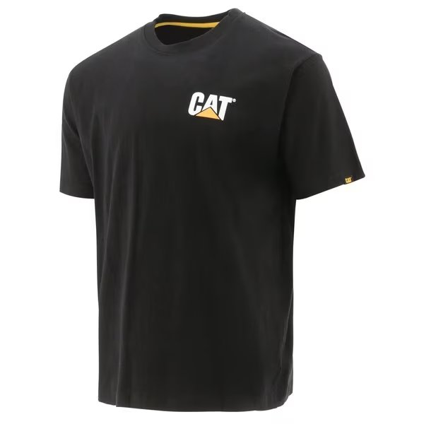 Trademark Short Sleeve Tee, Black, CAT WORKWEAR, Mfr# W05324-016