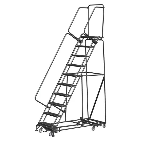 Lockstep Rolling Ladder, Steel, 100 in.H, Ballymore, Mfr#: WA-AD-103214R