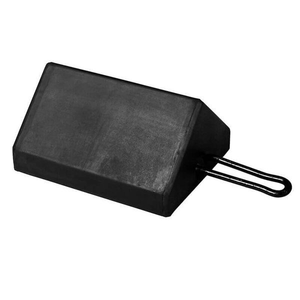 Pyramid Rubber Chock W/ U-Hook, WC-5810, IDEAL WAREHOUSE INNOVATIONS, Mfr# 60-7206