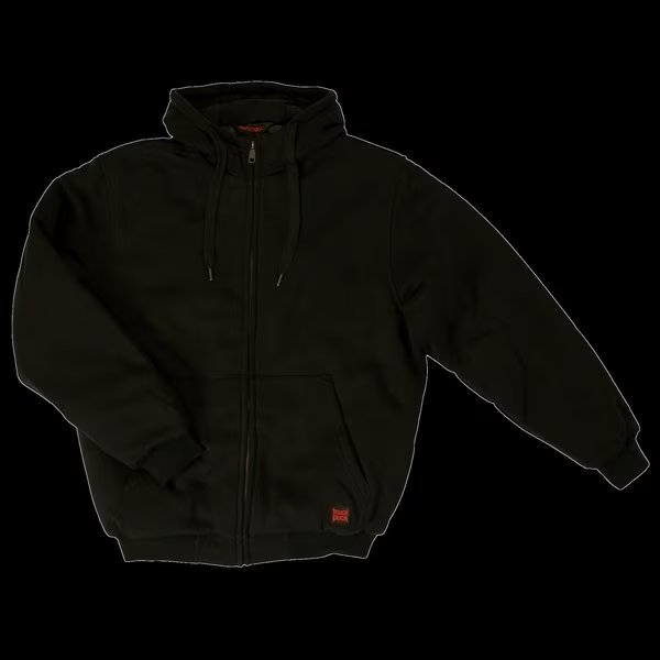 Insulated Hoodie, WJ081-BLACK-L, TOUGH DUCK, Mfr# WJ081