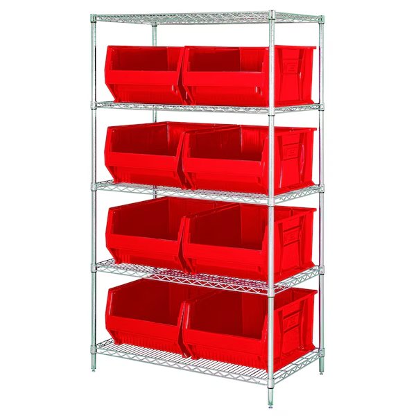 Shelving Unit, Wire, Quantum Storage Systems, Mfr#: WR5-955RD