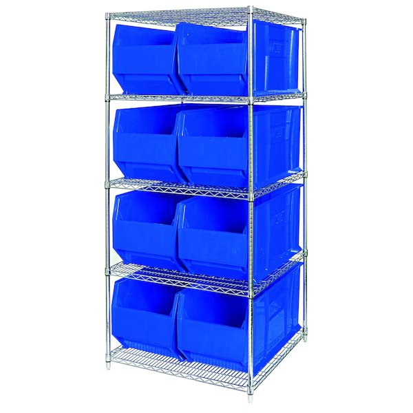 Shelving Unit, Wire, Quantum Storage Systems, Mfr#: WR5-993BL