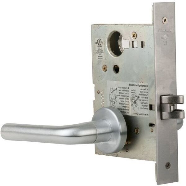 Satin Chrome Mortise Lock L901002A626, Schlage Commercial, Mfr#: L901002A626
