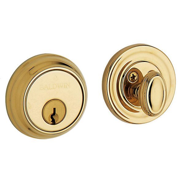 Estate Unlacquered Brass Deadbolts, Baldwin, Mfr#: 8031.031