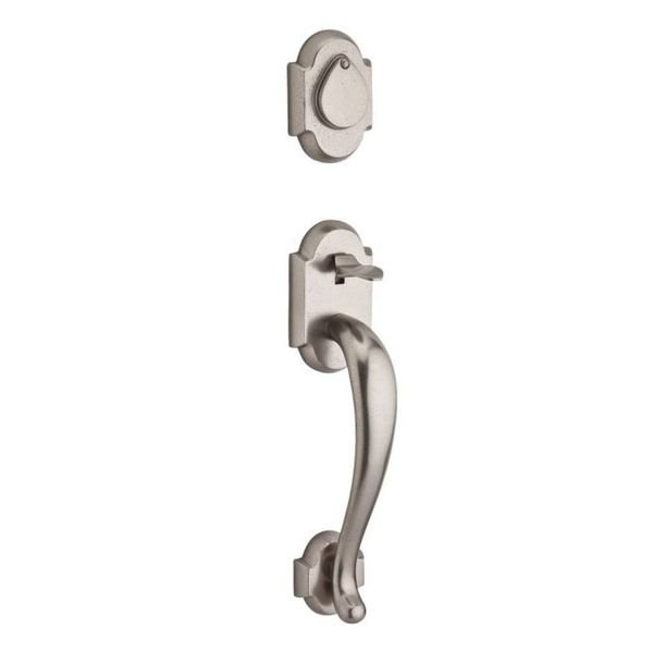 Double Cylinder Adirondack Handleset, LH Taper Lever, White Bronze, BALDWIN RESERVE, Mfr# DC.ADIXTAP.L.RAR.492