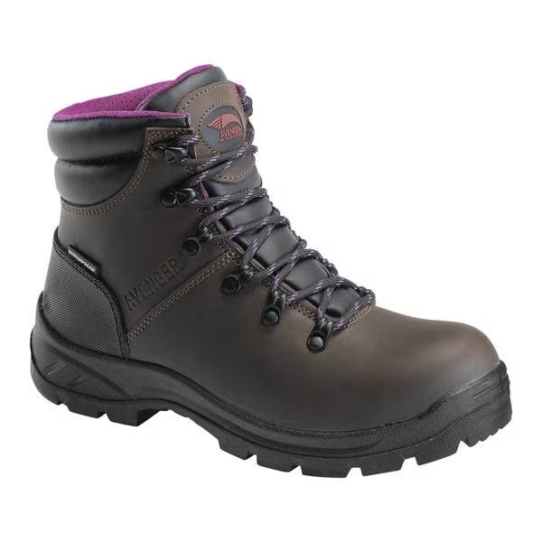 Size 6.5 BUILDER SOFT TOE PR, WOMENS PR, AVENGER SAFETY FOOTWEAR, Mfr# A8675-6.5W