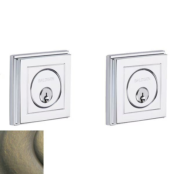 Estate Antique Brass Deadbolts, Baldwin, Mfr#: 8261.050