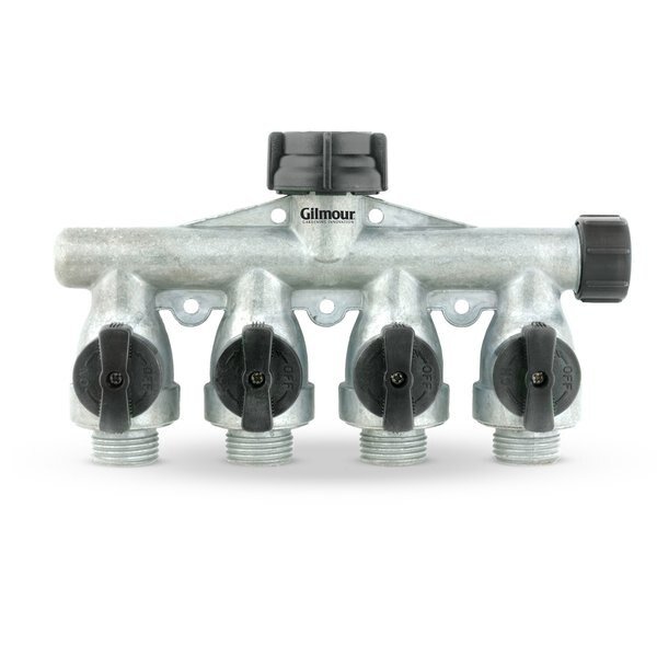 Medium Duty Full Flow Metal Quad Shut-Of, Gilmour, Mfr#: 800404-1001