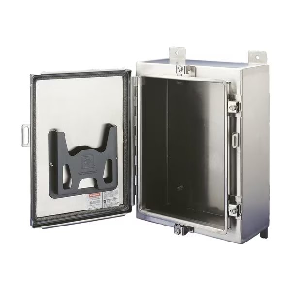 Continuous Hinge with Clamps, EMC, Type 4X, 16.00x12.00x6.00, SS Type, NVENT HOFFMAN, Mfr# A161206LPEMCSS