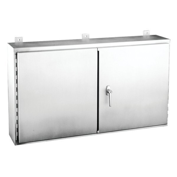 Continuous Hinge Two-Door, w/3-Point L, NVENT HOFFMAN, Mfr# A424812WFSSLP