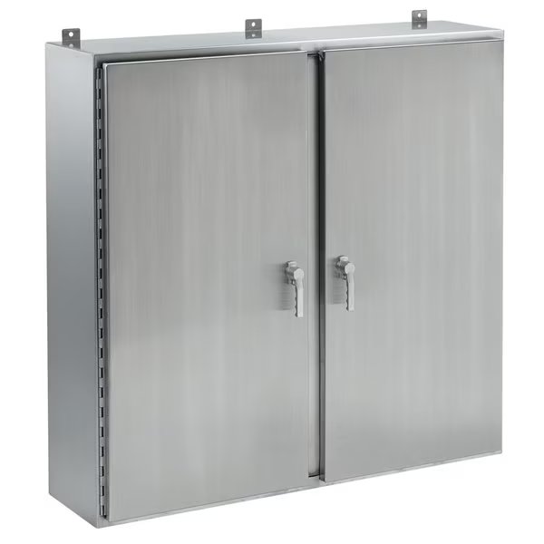 Continuous Hinge Two-Door with 3-Point L, NVENT HOFFMAN, Mfr# A42H6012WFSSALP3PT