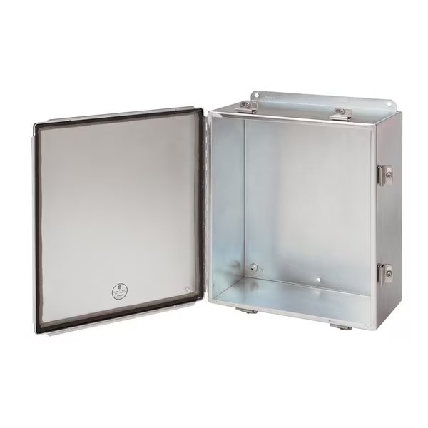 Continuous Hinge with Clamps, EMC, Type 12, 14.00x12.00x6.00, Steel, NVENT HOFFMAN, Mfr# A1412CHEMC